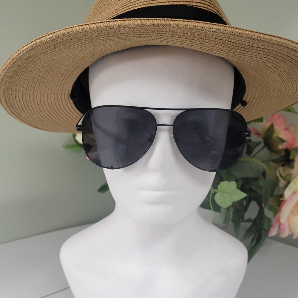 NWT 0VERSIZED PILOT AVIATOR SUNGLASSES 🕶 UNISEX W CASE 👀UNISEX